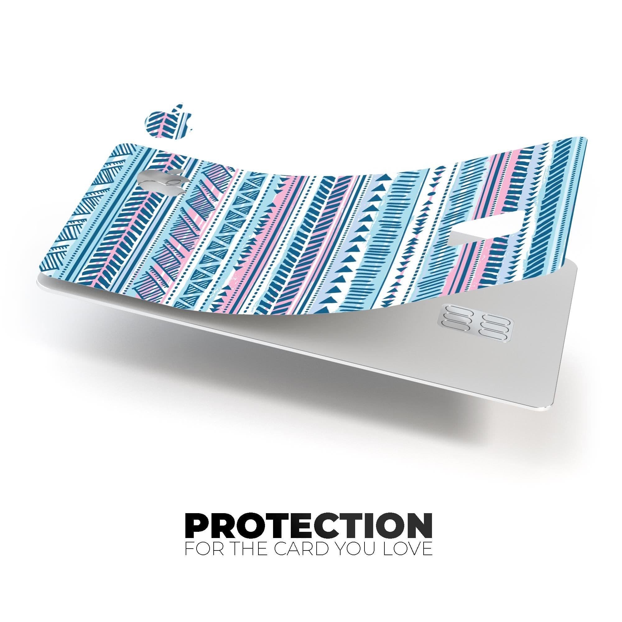 image-Pink to Blue Tribal Sketch Pattern - Premium Protective Decal Skin-Kit