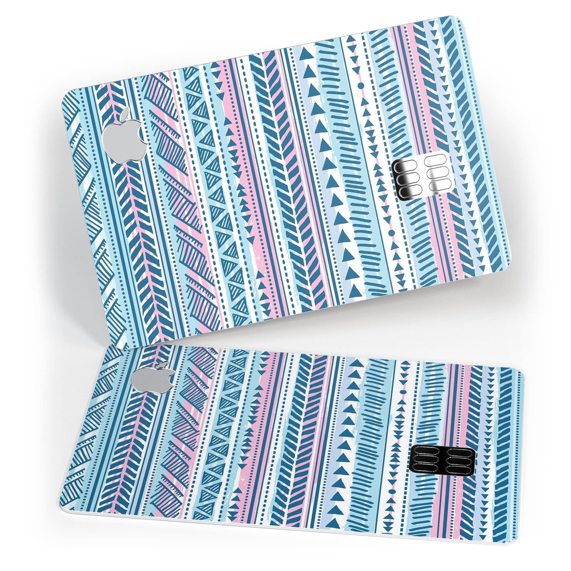 image-Pink to Blue Tribal Sketch Pattern - Premium Protective Decal Skin-Kit