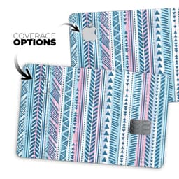 image-Pink to Blue Tribal Sketch Pattern - Premium Protective Decal Skin-Kit