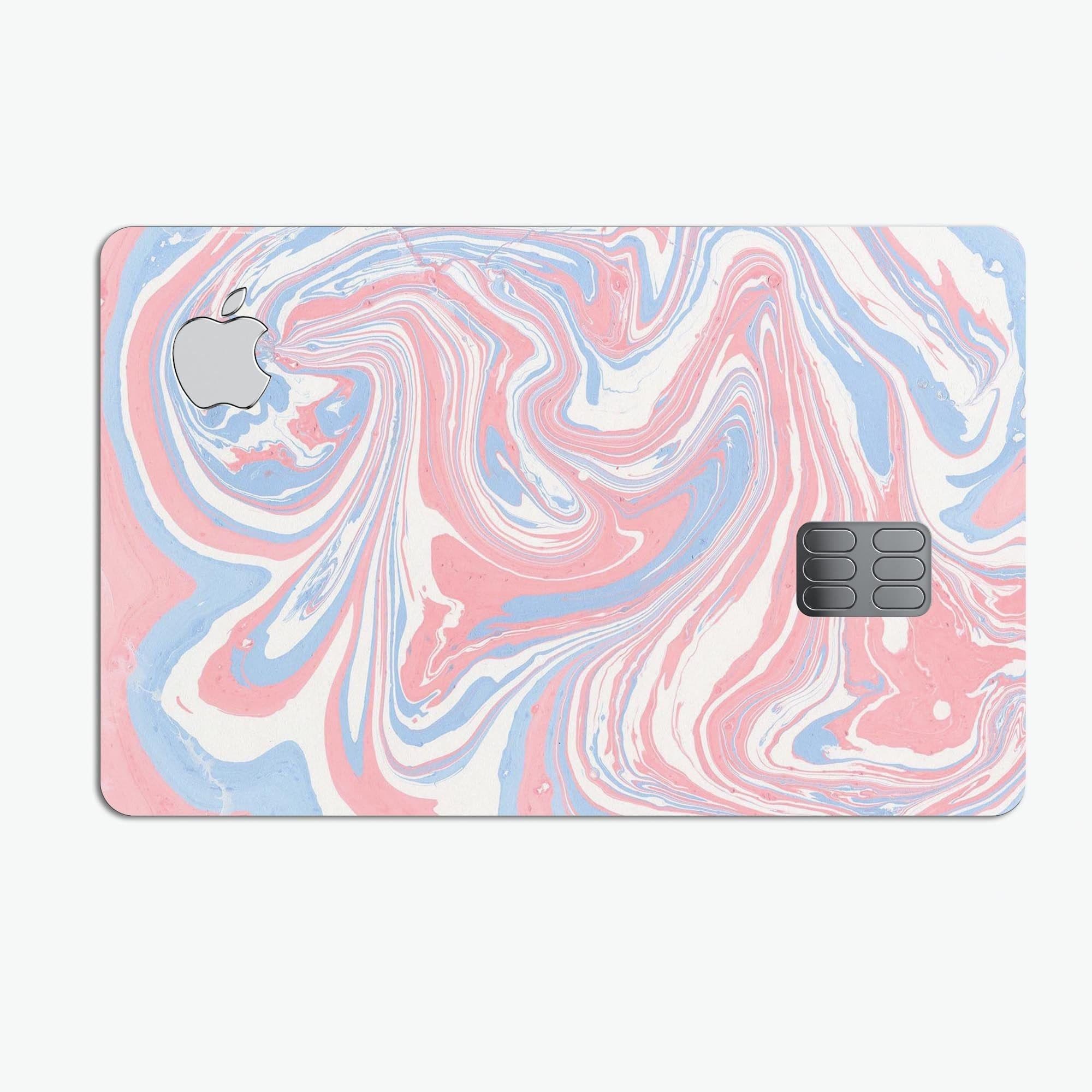 image-Marbleized Swirling Pink and Blue - Premium Protective Decal Skin-Kit