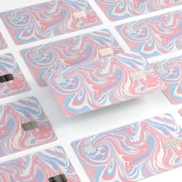 image-Marbleized Swirling Pink and Blue - Premium Protective Decal Skin-Kit