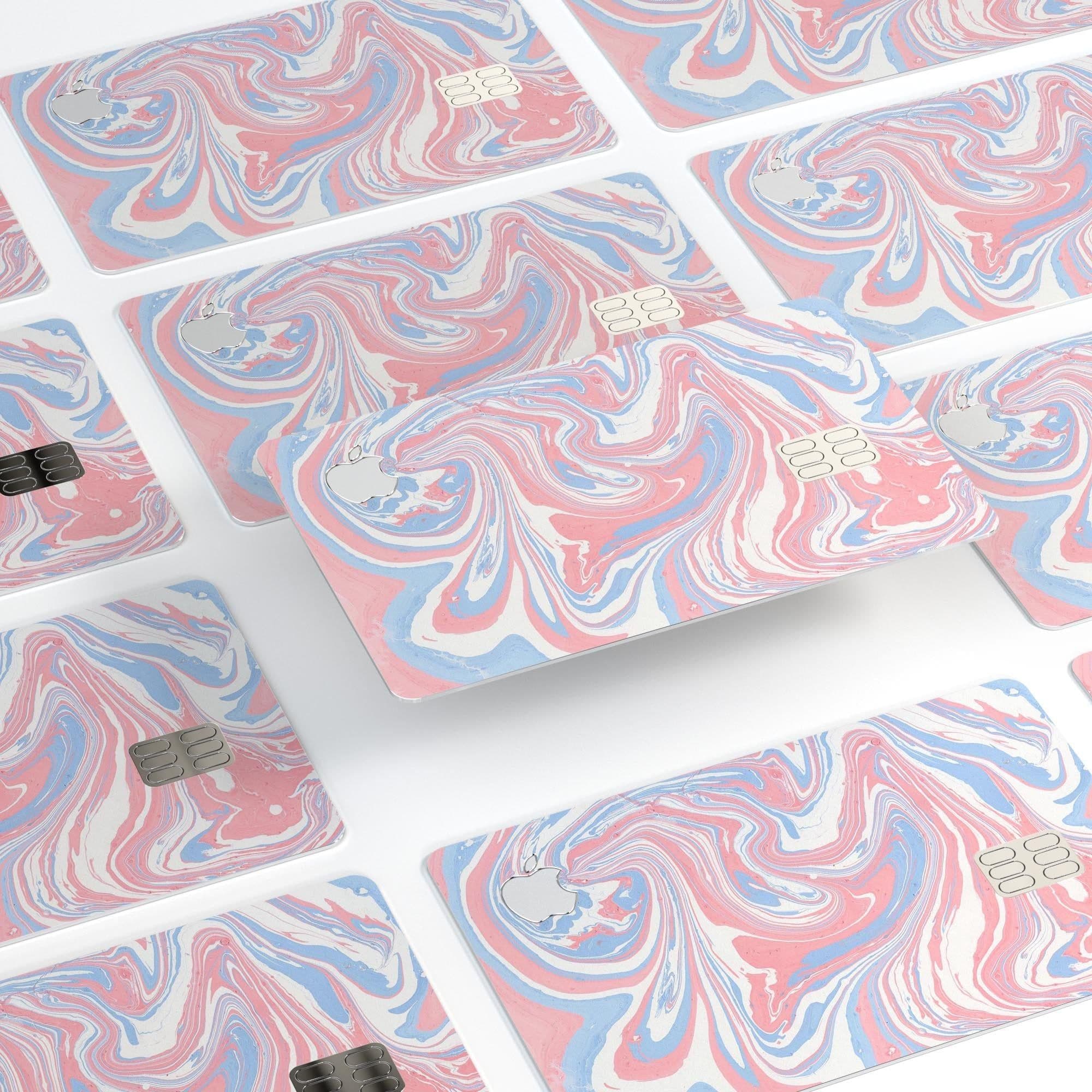 image-Marbleized Swirling Pink and Blue - Premium Protective Decal Skin-Kit