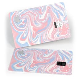 image-Marbleized Swirling Pink and Blue - Premium Protective Decal Skin-Kit