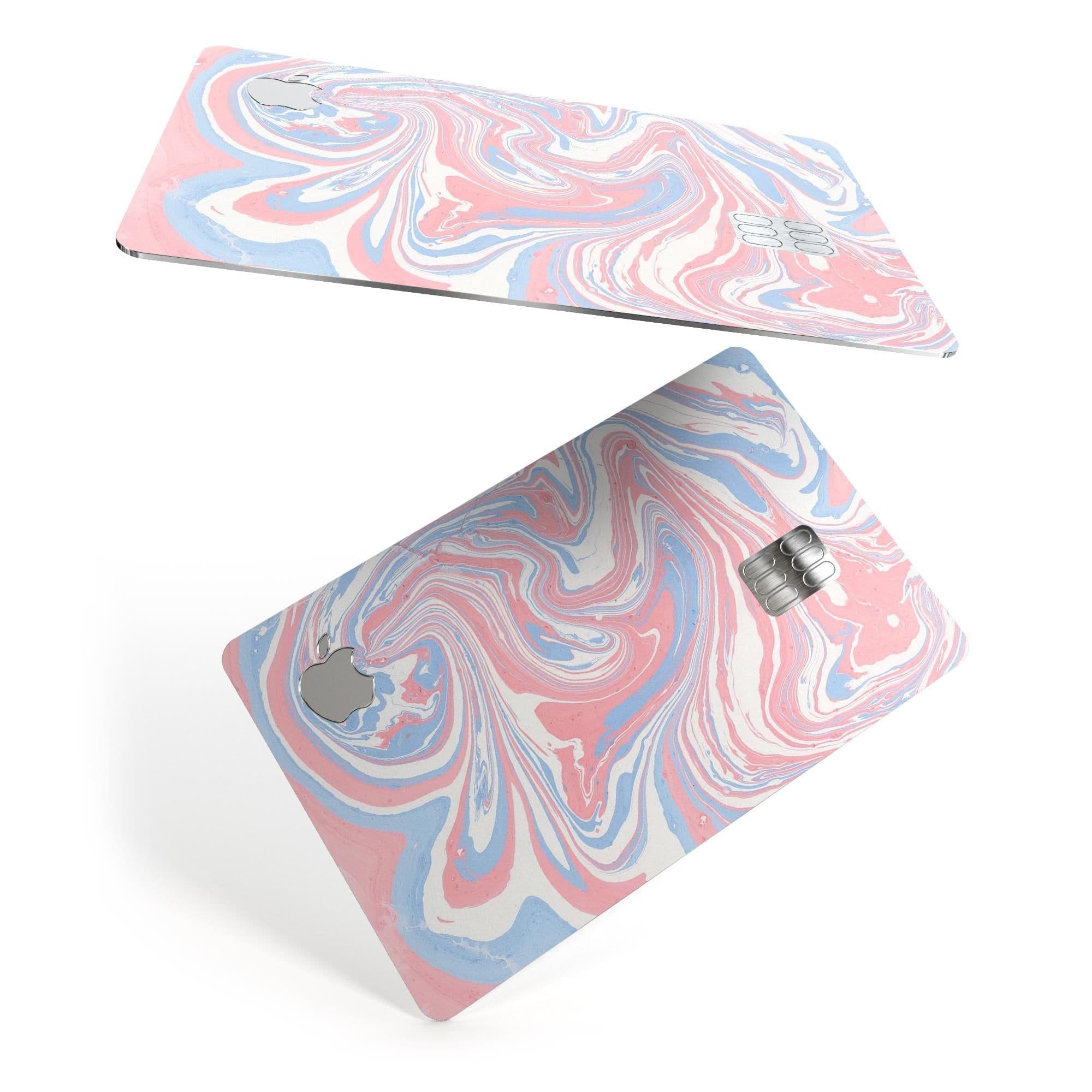image-Marbleized Swirling Pink and Blue - Premium Protective Decal Skin-Kit