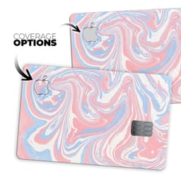 image-Marbleized Swirling Pink and Blue - Premium Protective Decal Skin-Kit