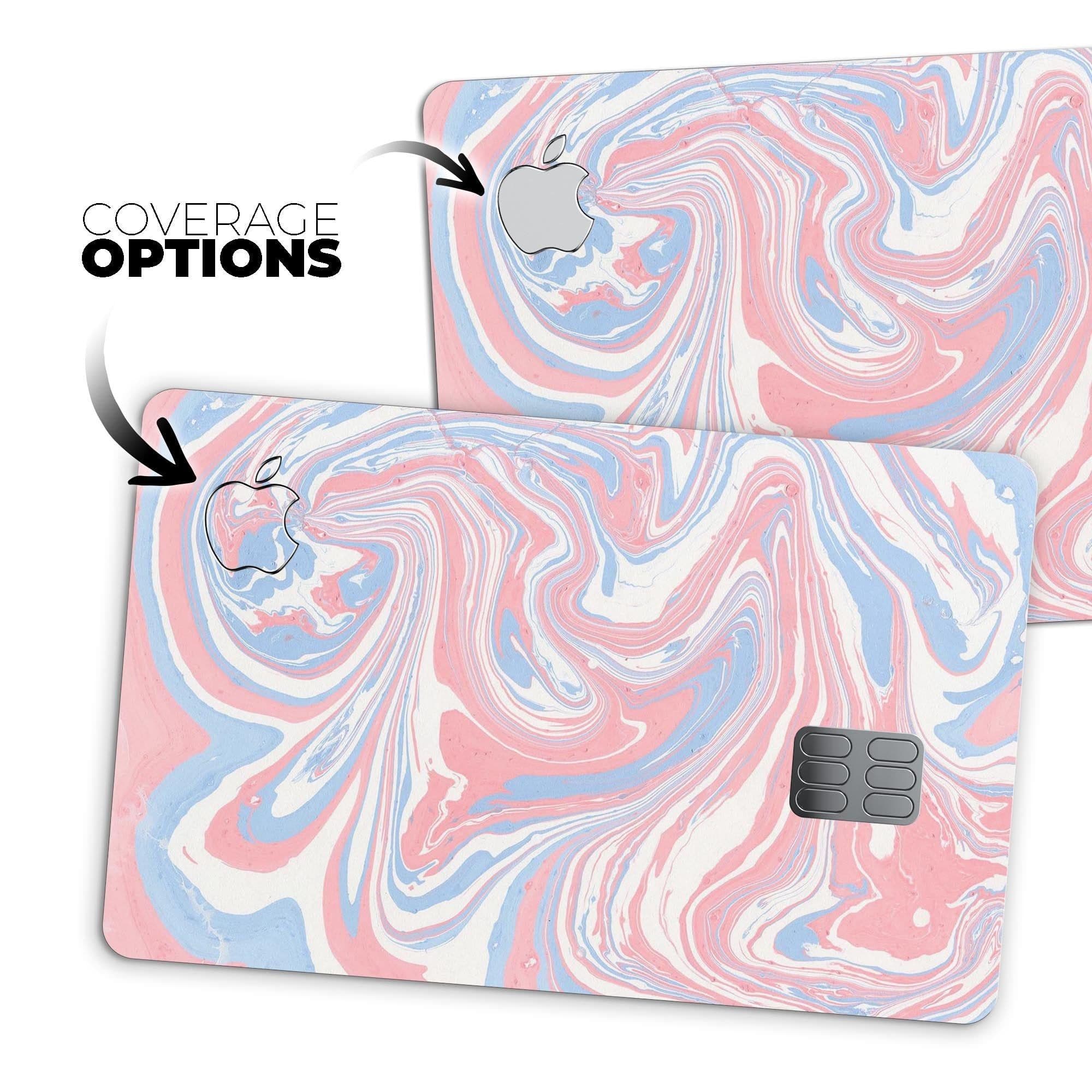 image-Marbleized Swirling Pink and Blue - Premium Protective Decal Skin-Kit