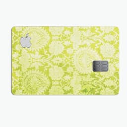 image-Lime Green Floral Rococo Pattern - Premium Protective Decal Skin-Kit