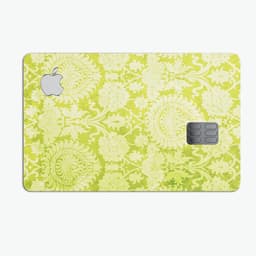 image-Lime Green Floral Rococo Pattern - Premium Protective Decal Skin-Kit