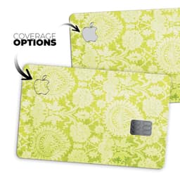 image-Lime Green Floral Rococo Pattern - Premium Protective Decal Skin-Kit