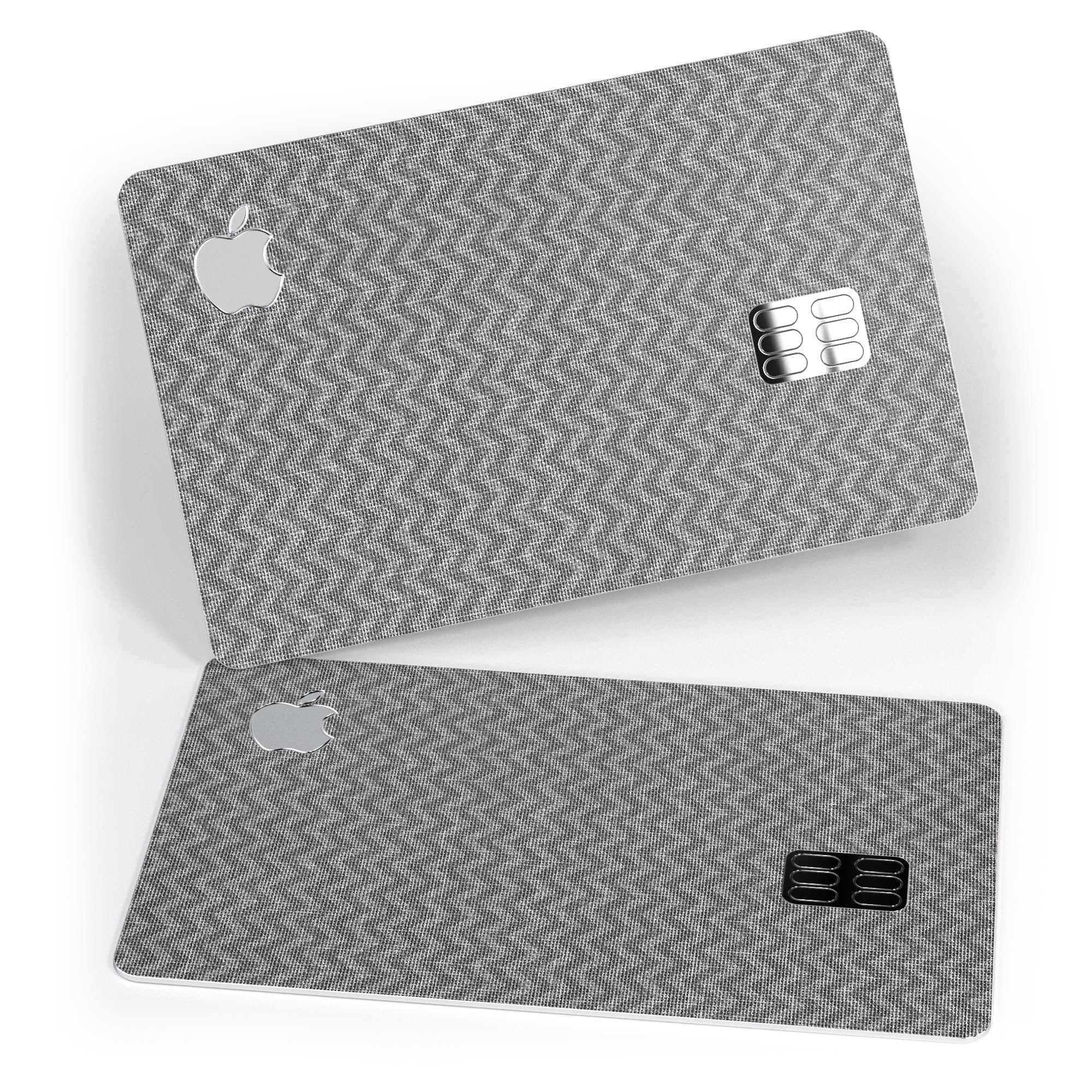 image-Scratched Chevron Over Gray Fabric - Premium Protective Decal Skin-Kit