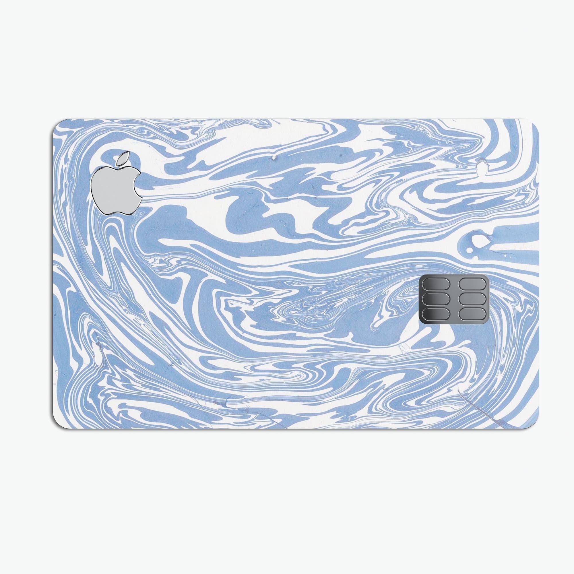 image-Marbleized Swirling Subtle Blue - Premium Protective Decal Skin-Kit