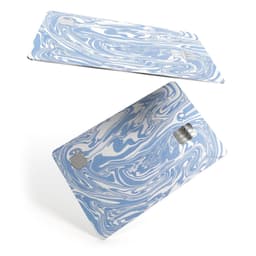 image-Marbleized Swirling Subtle Blue - Premium Protective Decal Skin-Kit