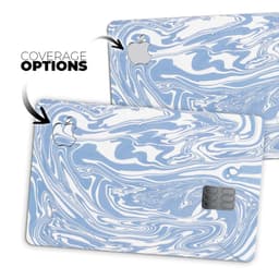 image-Marbleized Swirling Subtle Blue - Premium Protective Decal Skin-Kit