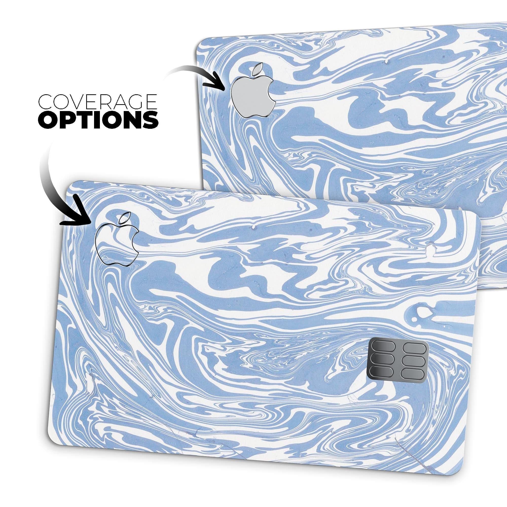 image-Marbleized Swirling Subtle Blue - Premium Protective Decal Skin-Kit