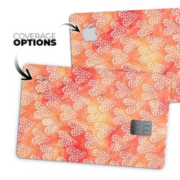 image-Watercolored Fire with White Tiny Hearts - Premium Protective Decal