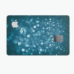image-Unfocused Blue Glowing Orbs of Light - Premium Protective Decal
