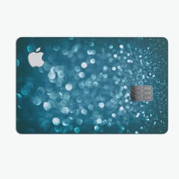 image-Unfocused Blue Glowing Orbs of Light - Premium Protective Decal