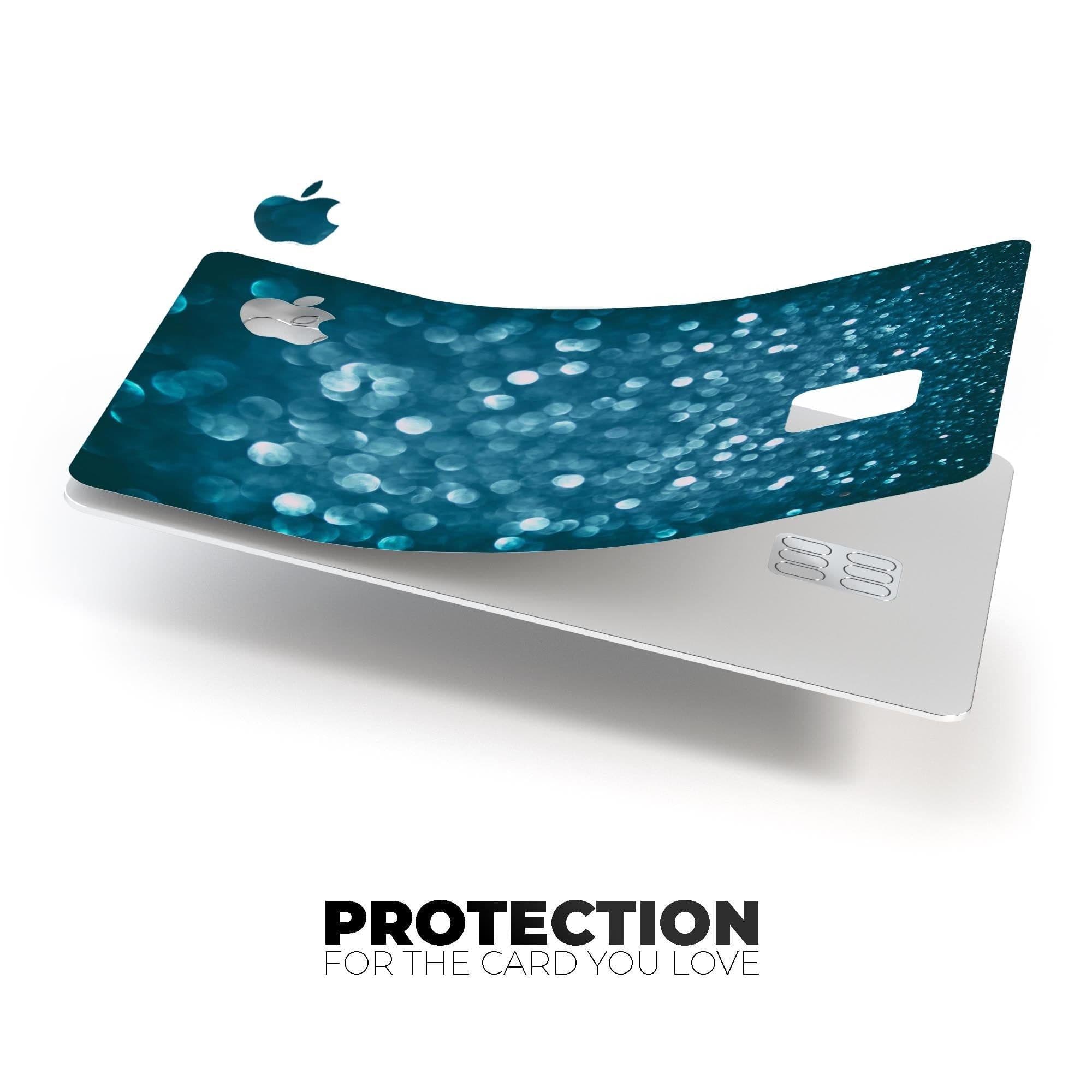 image-Unfocused Blue Glowing Orbs of Light - Premium Protective Decal
