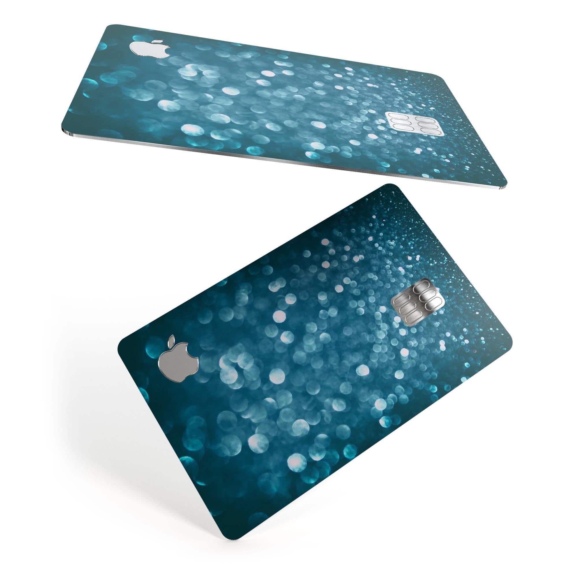 image-Unfocused Blue Glowing Orbs of Light - Premium Protective Decal