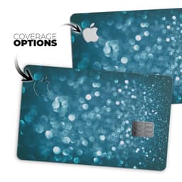 image-Unfocused Blue Glowing Orbs of Light - Premium Protective Decal