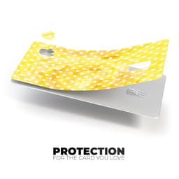 image-White Polka Dots over Yellow Watercolor - Premium Protective Decal