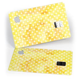 image-White Polka Dots over Yellow Watercolor - Premium Protective Decal
