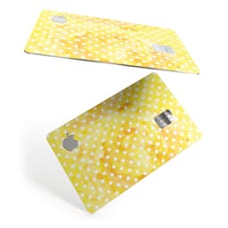 image-White Polka Dots over Yellow Watercolor - Premium Protective Decal