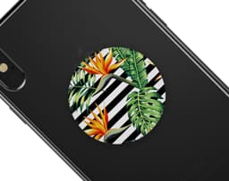 image-Vivid Tropical Stripe Floral v1 - Skin Kit for PopSockets and other