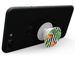 image-Vivid Tropical Stripe Floral v1 - Skin Kit for PopSockets and other