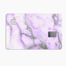 image-Purple Marble & Digital Silver Foil V3 - Premium Protective Decal