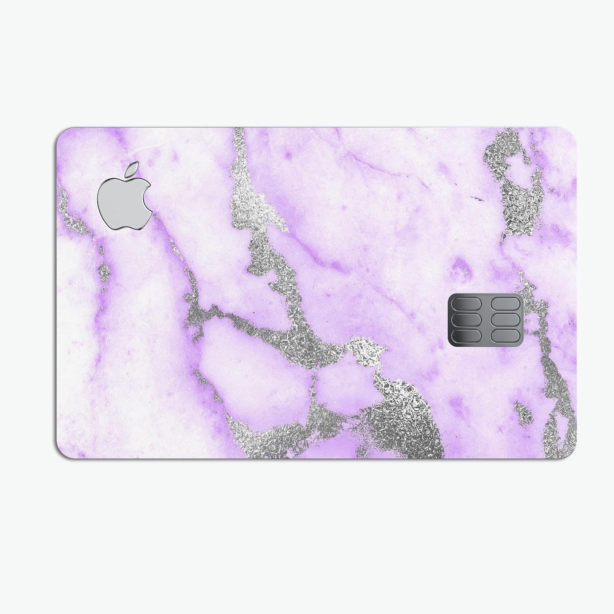 image-Purple Marble & Digital Silver Foil V3 - Premium Protective Decal