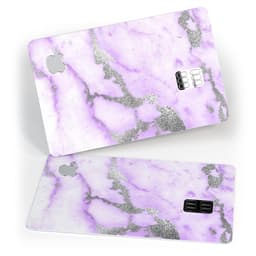 image-Purple Marble & Digital Silver Foil V3 - Premium Protective Decal