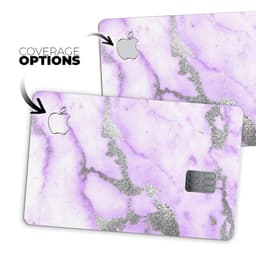 image-Purple Marble & Digital Silver Foil V3 - Premium Protective Decal