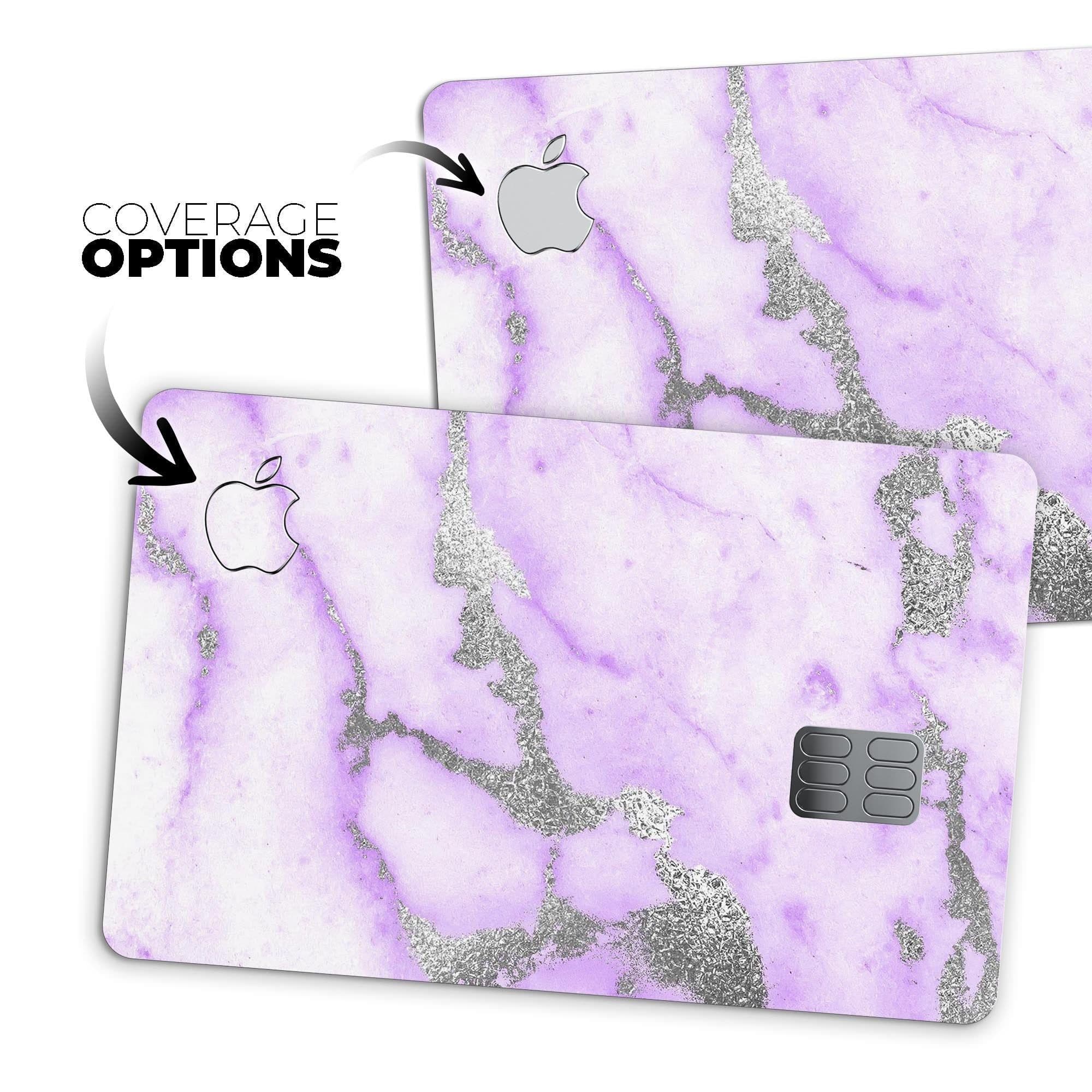 image-Purple Marble & Digital Silver Foil V3 - Premium Protective Decal