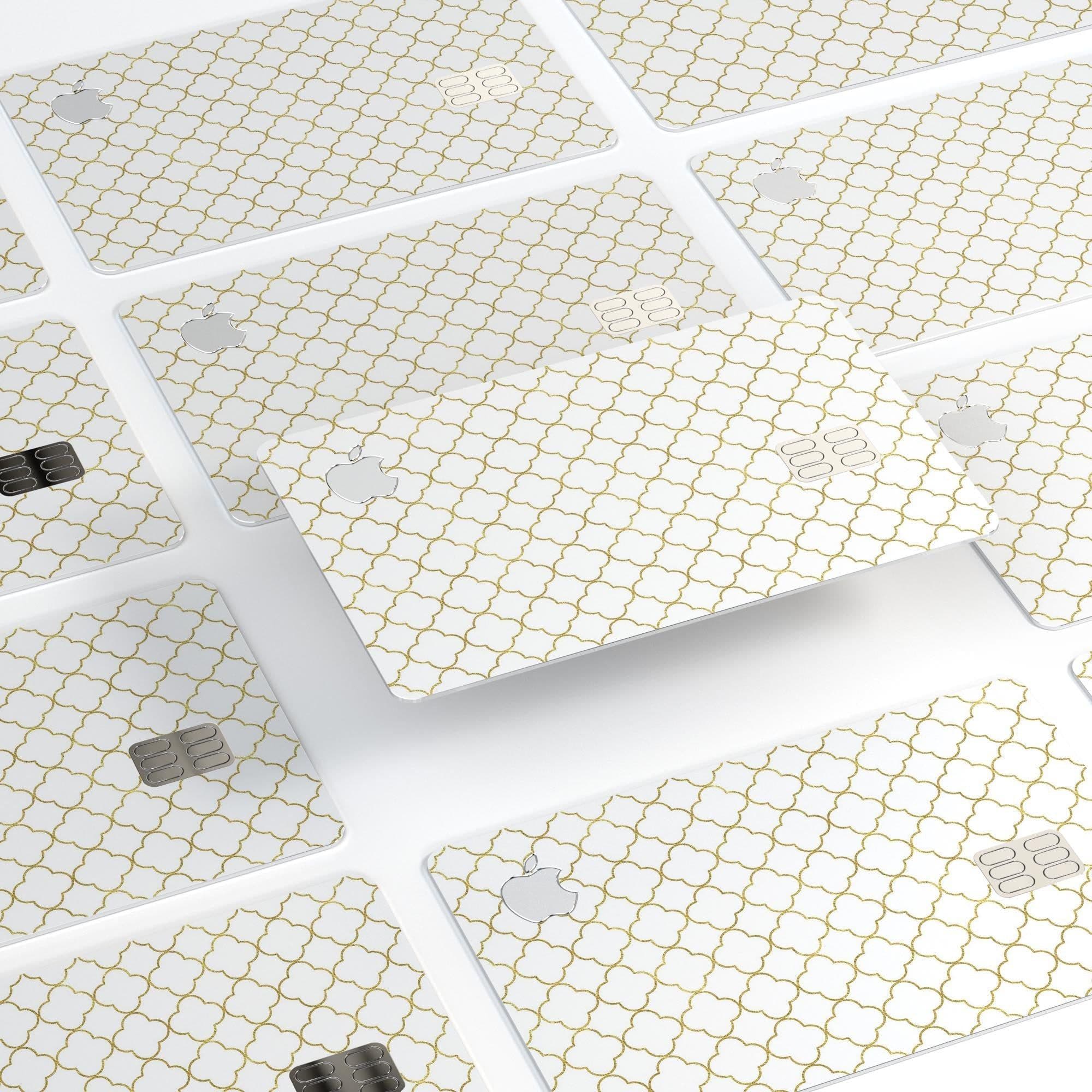 image-White and Gold Foil v5 - Premium Protective Decal Skin-Kit for the