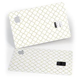 image-White and Gold Foil v5 - Premium Protective Decal Skin-Kit for the