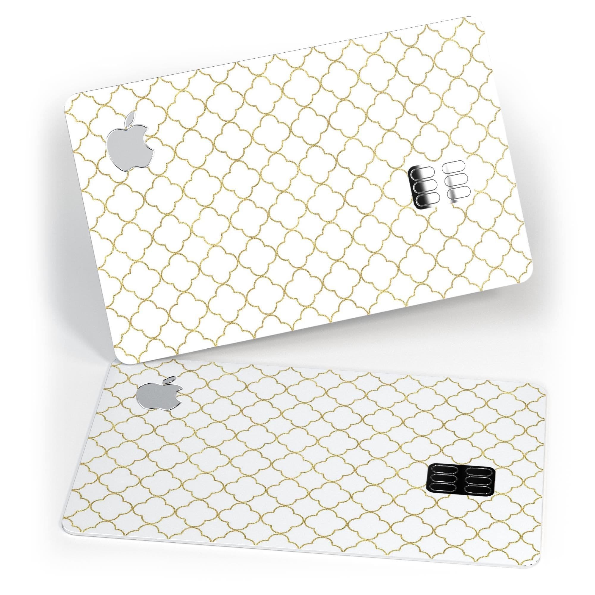 image-White and Gold Foil v5 - Premium Protective Decal Skin-Kit for the