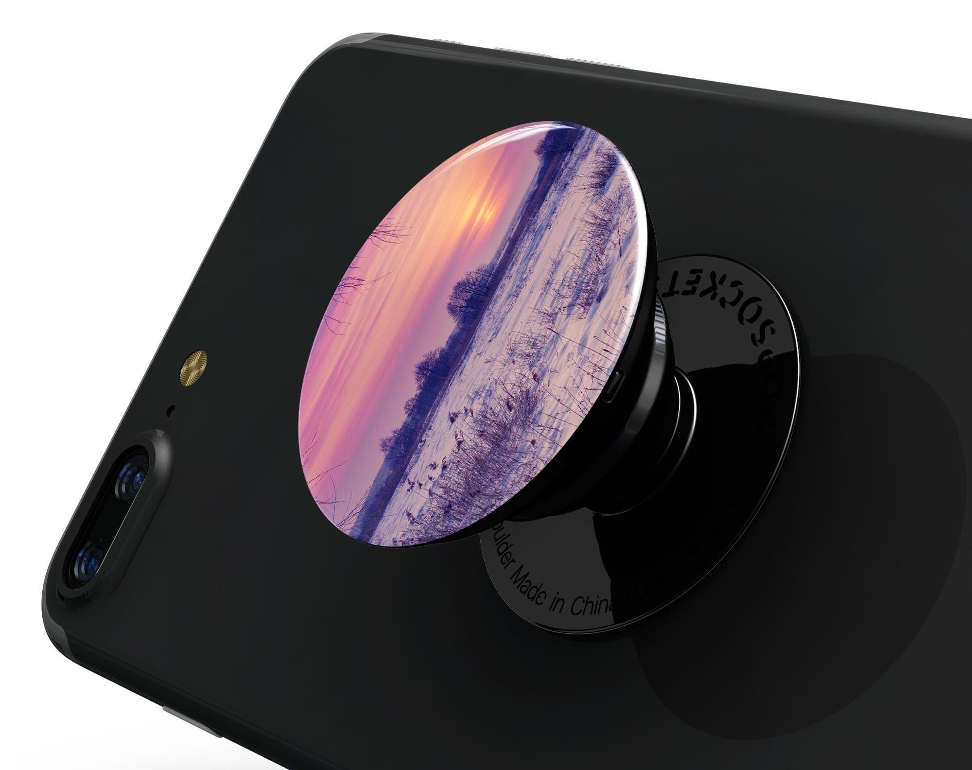 image-Calm Snowy Sunset - Skin Kit for PopSockets and other Smartphone
