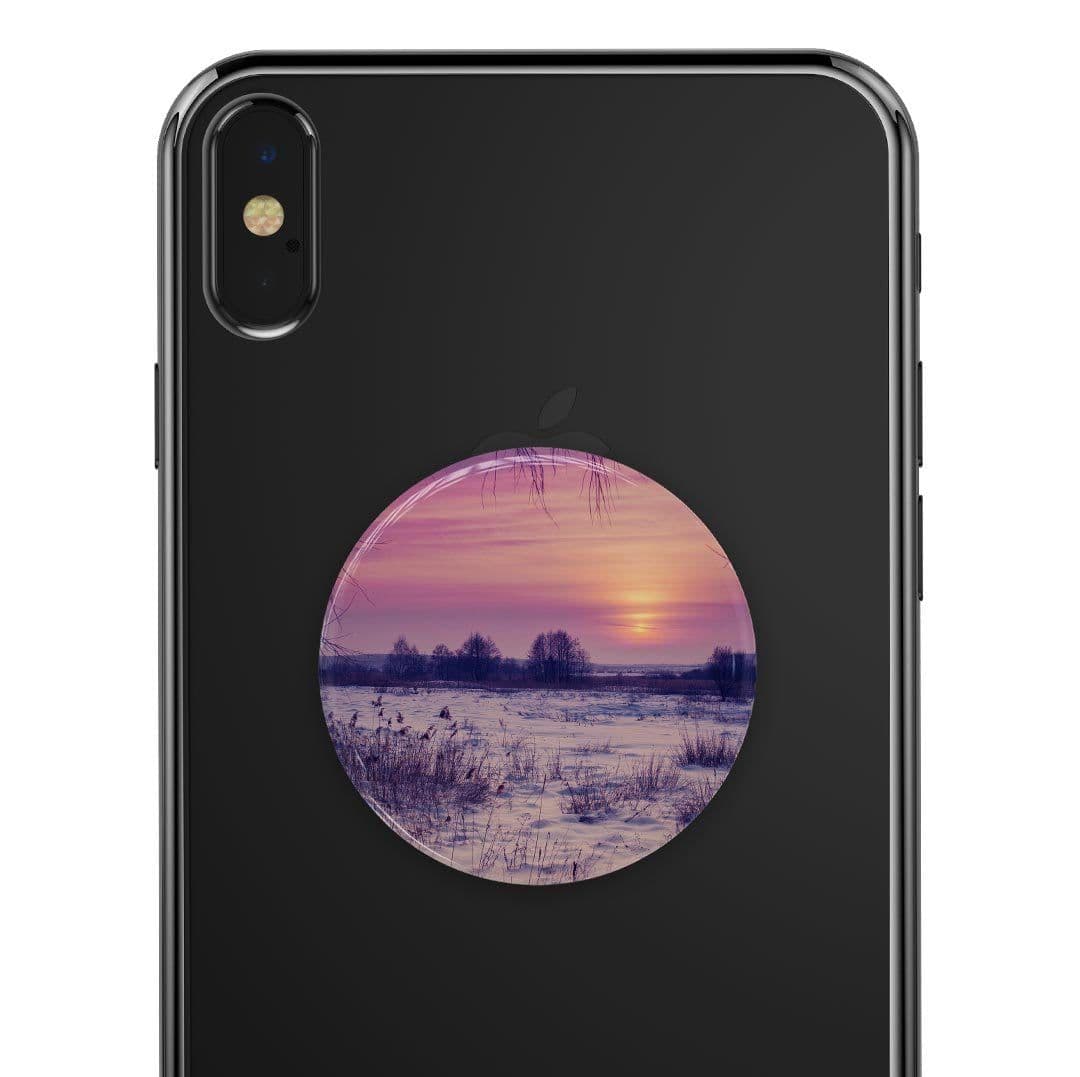 image-Calm Snowy Sunset - Skin Kit for PopSockets and other Smartphone