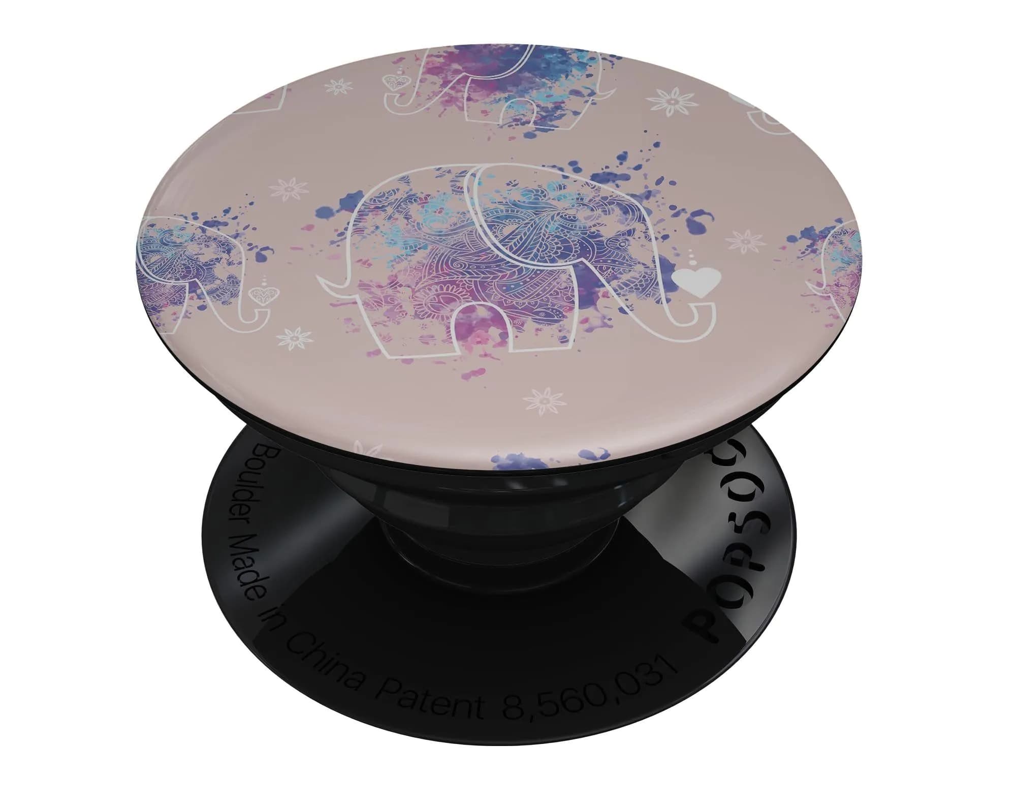 image-Fun Sacred Elephants - Skin Kit for PopSockets and other Smartphone