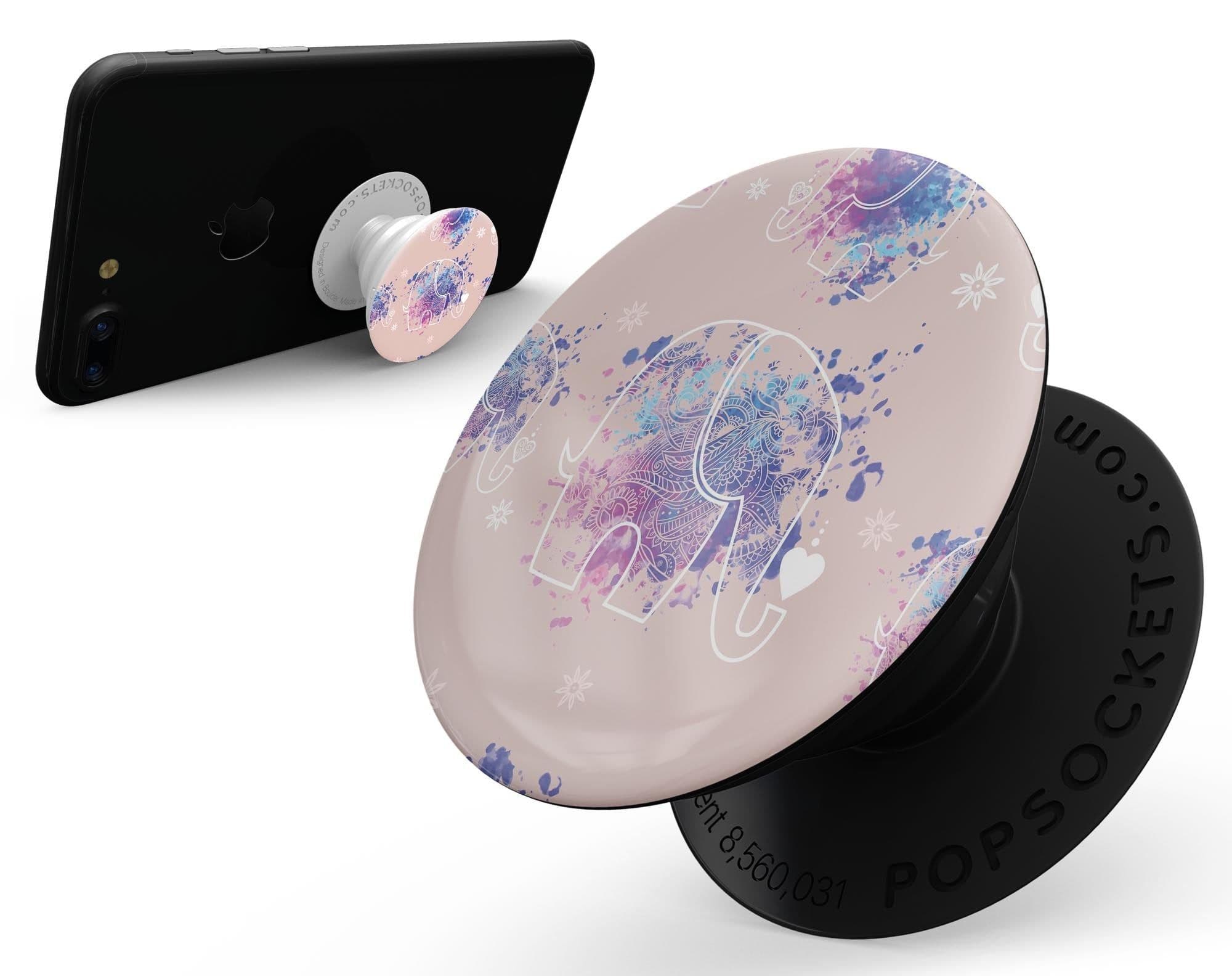 image-Fun Sacred Elephants - Skin Kit for PopSockets and other Smartphone
