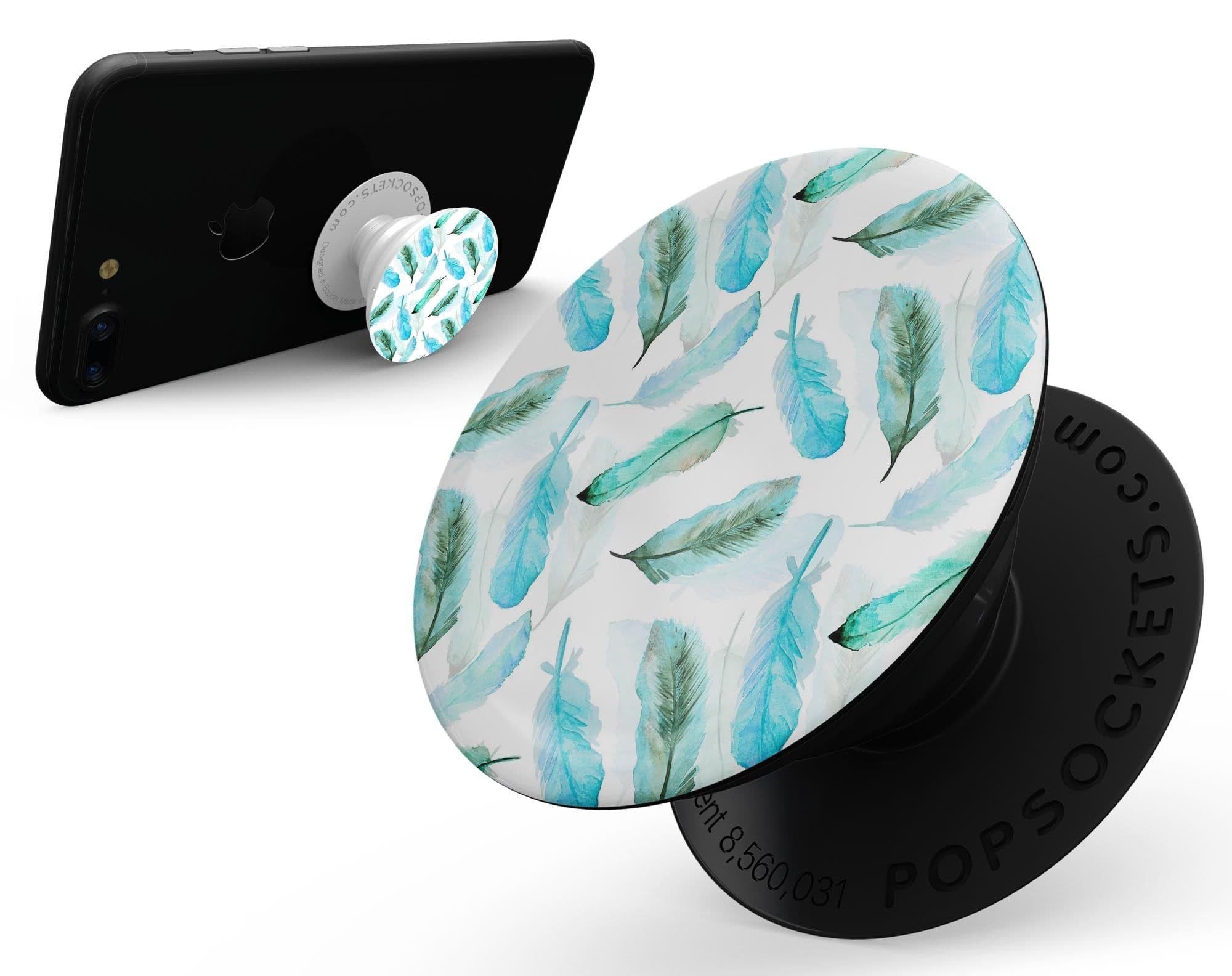 image-Feathery Watercolor - Skin Kit for PopSockets and other Smartphone
