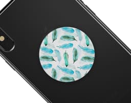 image-Feathery Watercolor - Skin Kit for PopSockets and other Smartphone