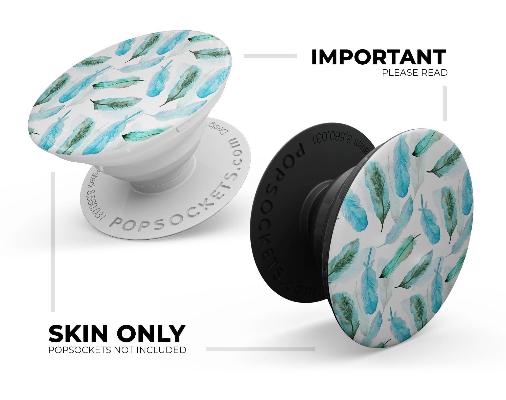 image-Feathery Watercolor - Skin Kit for PopSockets and other Smartphone
