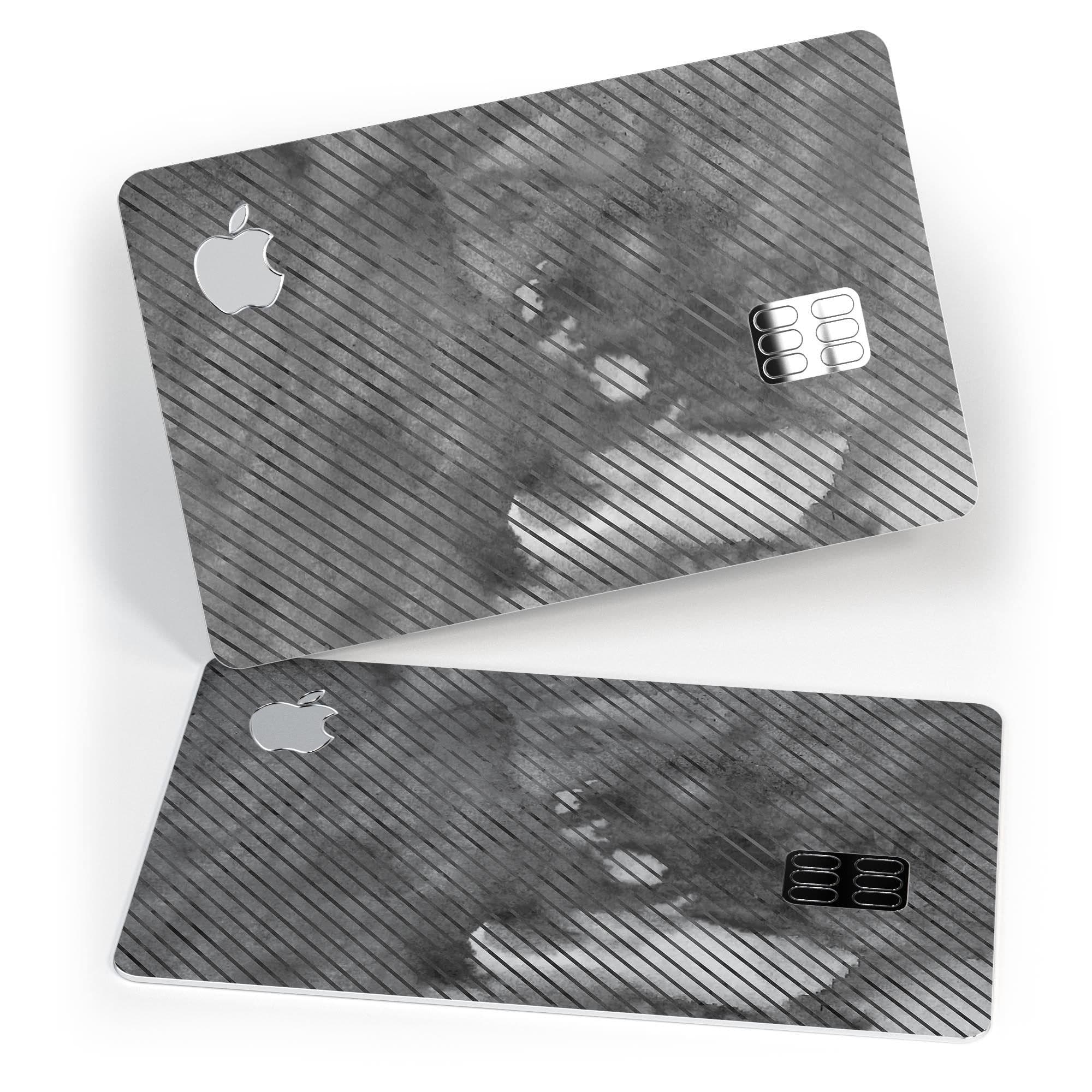image-Gray Watercolor Stripes - Premium Protective Decal Skin-Kit for the