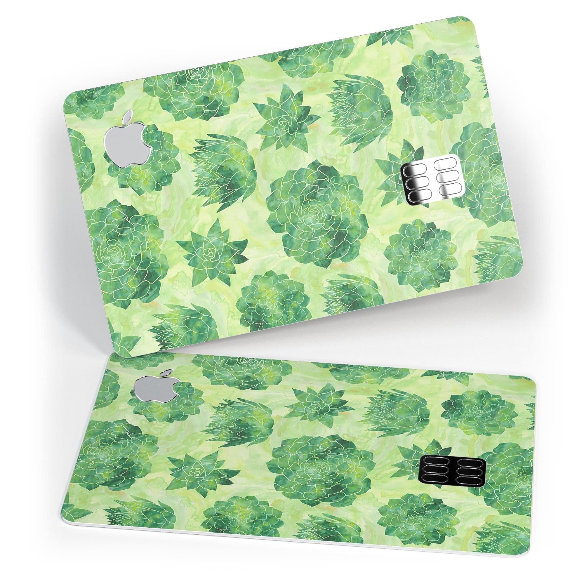 image-Green Floral Succulents - Premium Protective Decal Skin-Kit for the