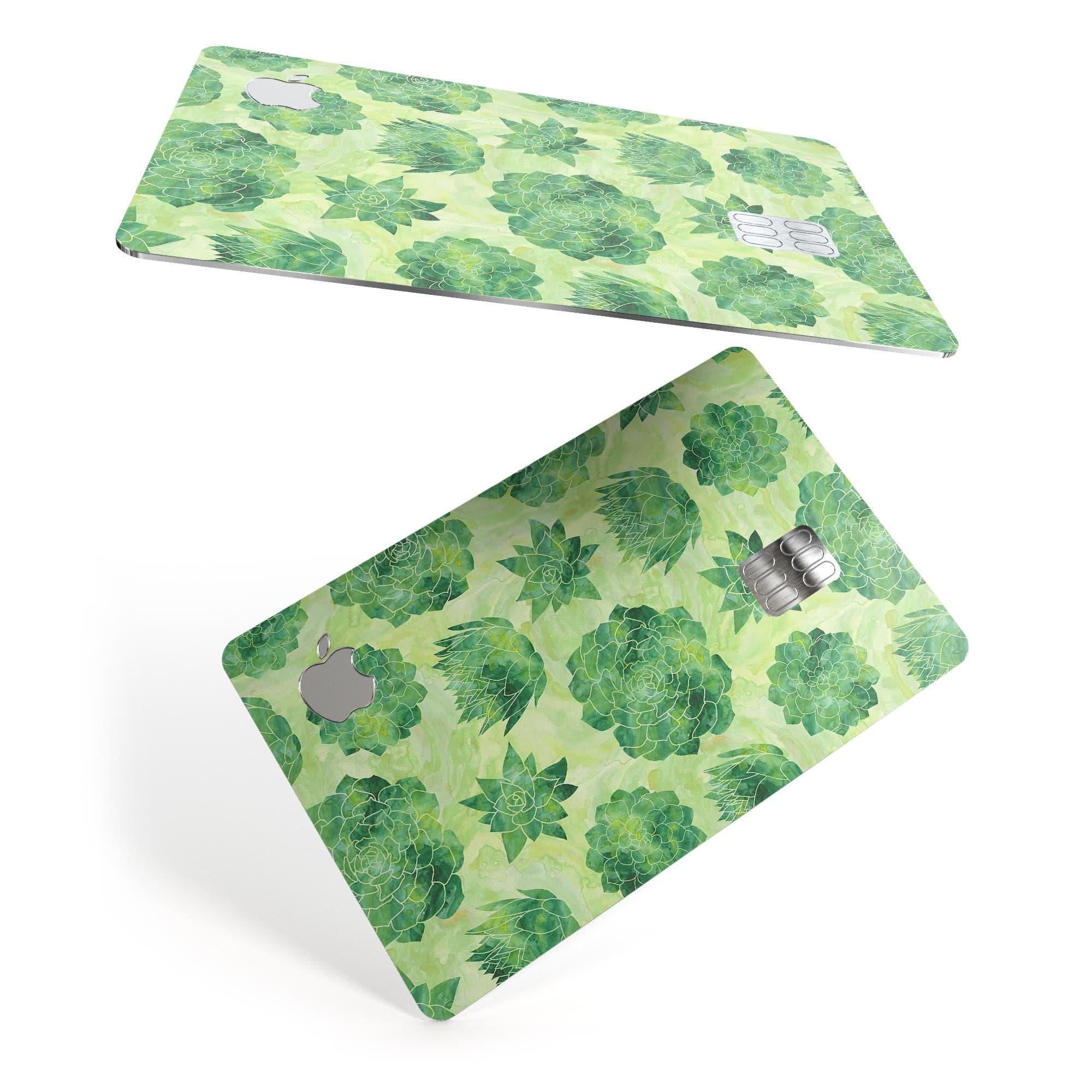 image-Green Floral Succulents - Premium Protective Decal Skin-Kit for the
