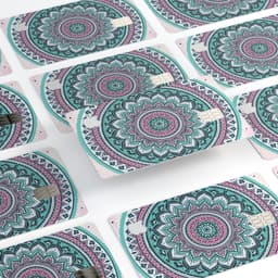 image-Green and Pink Circle Mandala v9 - Premium Protective Decal Skin-Kit