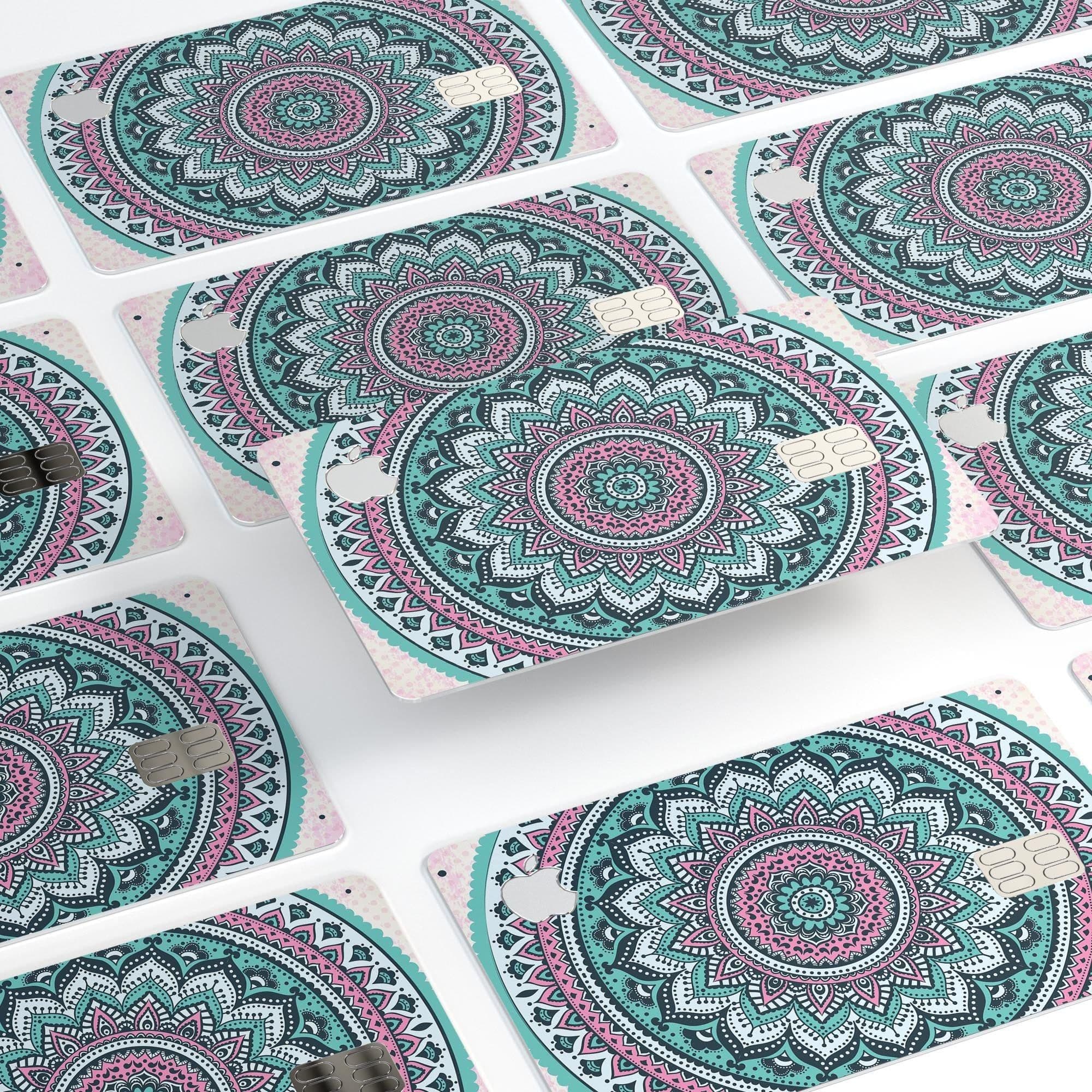image-Green and Pink Circle Mandala v9 - Premium Protective Decal Skin-Kit
