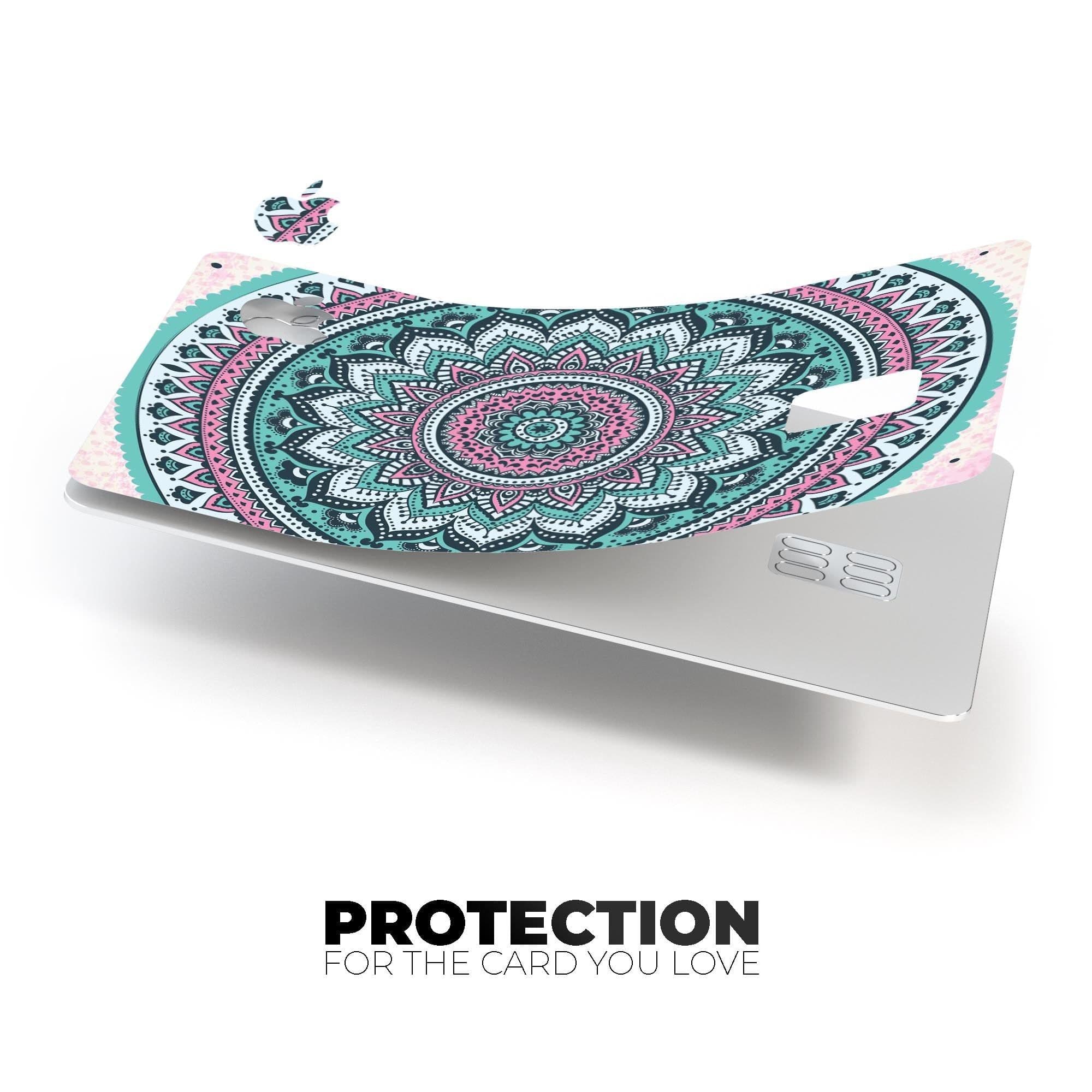 image-Green and Pink Circle Mandala v9 - Premium Protective Decal Skin-Kit